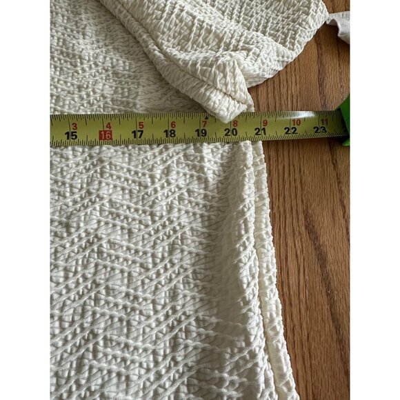 Talbots Womens Textured Cream Sweater Pullover XL Comfy Relaxed Office Stretchy - Picture 6 of 9